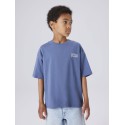NAME IT Mini Bleze Relaxed S/S T-shirt - Vintage Indigo