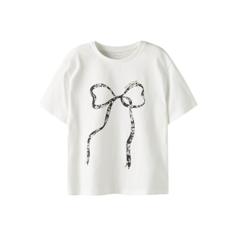 NAME IT Kids Tabea S/S regular T-shirt - Cloud Dancer