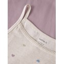 NAME IT Kids Hjerte Strop Top 2-Pak - Peyote Melange