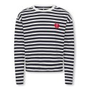 KIDS ONLY Livina L/S Stribet Bluse - Sort