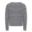 KIDS ONLY Livina L/S Stribet Bluse - Sort
