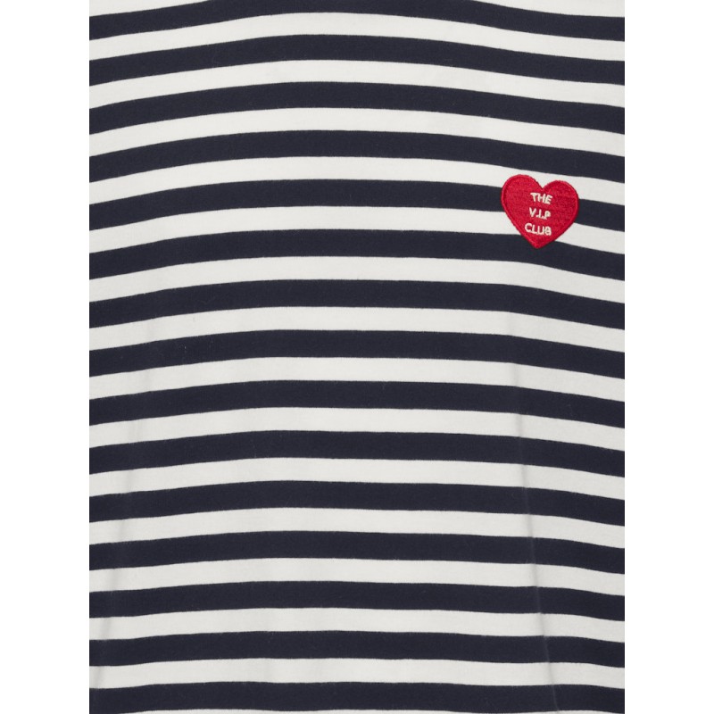 KIDS ONLY Livina L/S Stribet Bluse - Sort