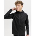 JACK & JONES Base Sweat Hoodie m. Lynlås - Sort