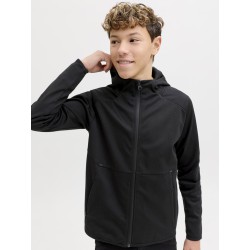 JACK & JONES Base Sweat Hoodie m. Lynlås - Sort