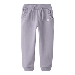 NAME IT Mini Vima Sweatpants - Lavender Gray