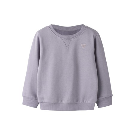 NAME IT MINI Vima L/S Sweatshirt - Lavender Gray