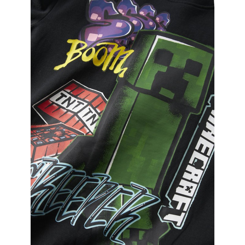 NAME IT Kids Dai Minecraft Regular Sweatshirt - Sort