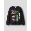 NAME IT Kids Dai Minecraft Regular Sweatshirt - Sort