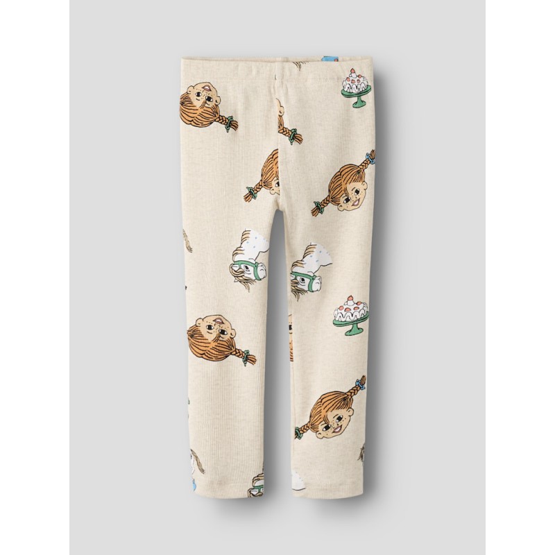 NAME IT Mini Soca Pippi Leggings - Peyote Melange