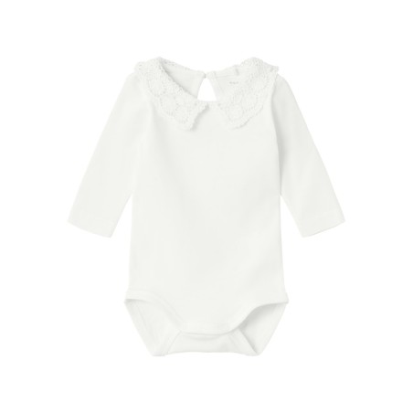 NAME IT Baby Fegonia L/S Bodystocking - Bright White