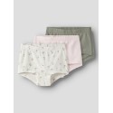NAME IT Mini Blomster Tights 3-pak - Jet Stream
