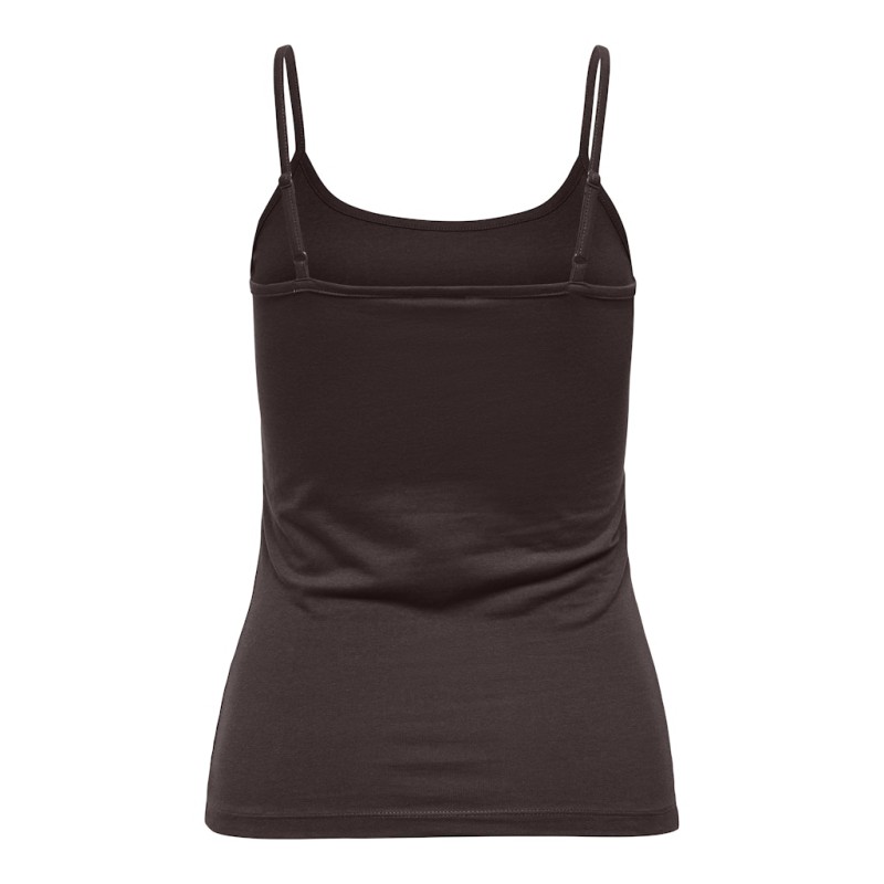 JDY Ava Singlet Top - Chocolate Torte