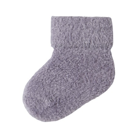 NAME IT Baby Terry Fluffy Strømper - Lavender Gray