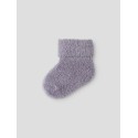 NAME IT Baby Terry Fluffy Strømper - Lavender Gray