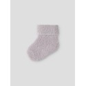 NAME IT Baby Terry Fluffy Strømper - Lilac Marble