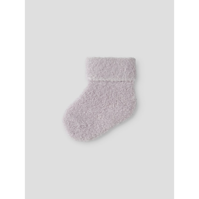 NAME IT Baby Terry Fluffy Strømper - Lilac Marble