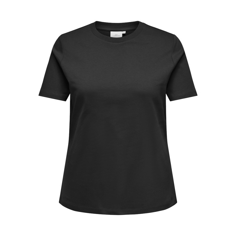 ONLY CARMAKOMA Jen S/S Jeans T-shirt - Sort