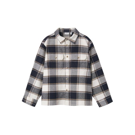 NAME IT Kids Tamol Ternet L/S Skjorte - Navy Blazer