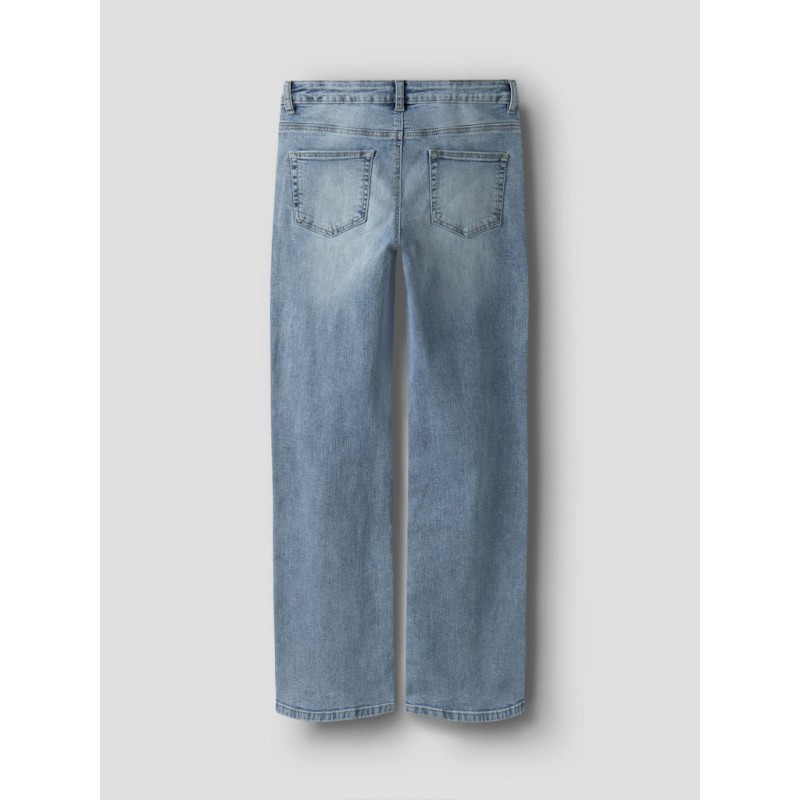 LMTD pige - Bli brede denim jeans - Light Blue Denim