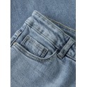 LMTD pige - Bli brede denim jeans - Light Blue Denim