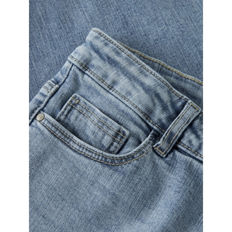 LMTD Bli Brede Denim Jeans - Light Blue Denim