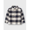 NAME IT Mini Tamo L/S  Ternet Skjorte - Navy Blazer