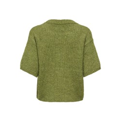 JDY Linea S/S Strik Pullover - Fern