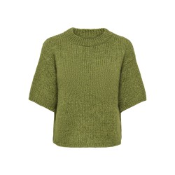 JDY Linea S/S Strik Pullover - Fern