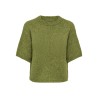 JDY Linea S/S Strik Pullover - Fern