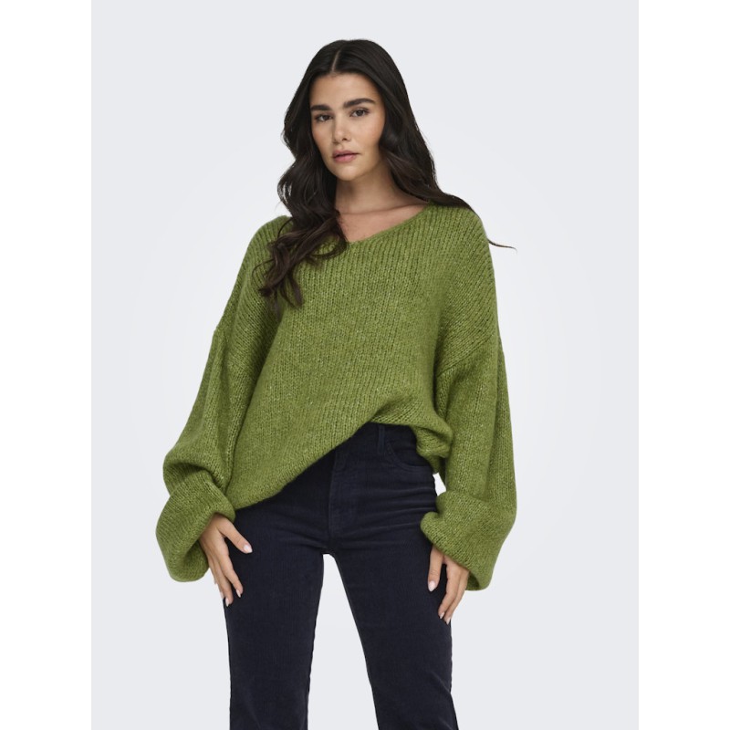 JDY Dinea 2-way Oversized Pullover - Fern