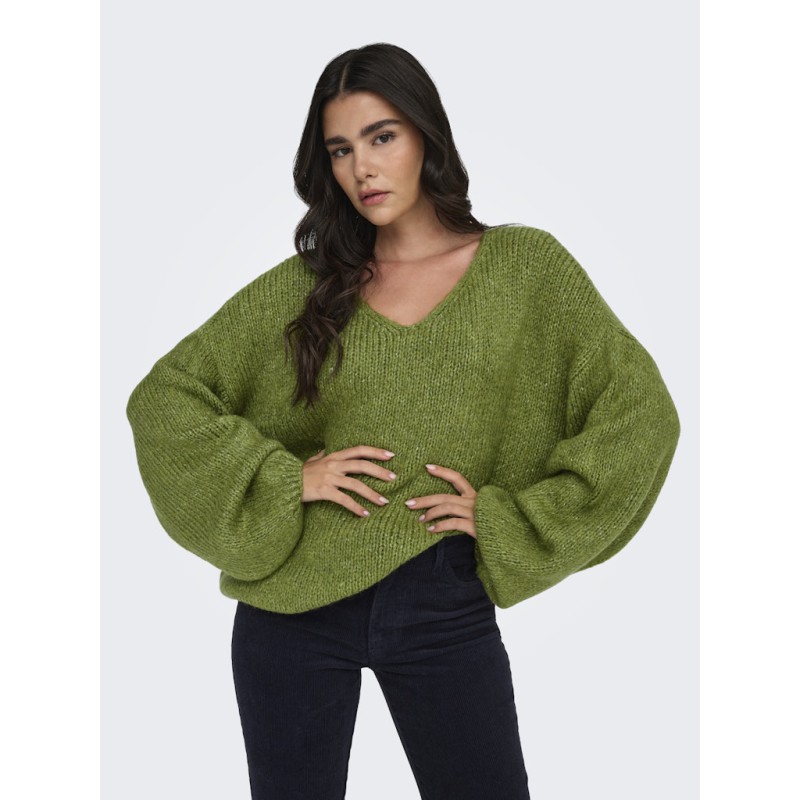 JDY Dinea 2-way Oversized Pullover - Fern