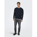 ONLY & SONS Berry Crew Strik - Dark Sapphire