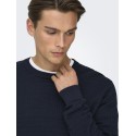 ONLY & SONS Berry Crew Strik - Dark Sapphire