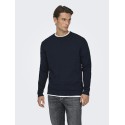 ONLY & SONS Berry Crew Strik - Dark Sapphire