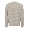ONLY & SONS Berry Crew Strik - Silver Linning