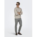 ONLY & SONS Berry Crew Strik - Silver Linning