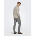 ONLY & SONS Berry Crew Strik - Silver Linning