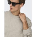 ONLY & SONS Berry Crew Strik - Silver Linning