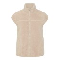 PIECES Sadia Teddy Vest - Silver Gray