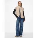 PIECES Sadia Teddy Vest - Silver Gray