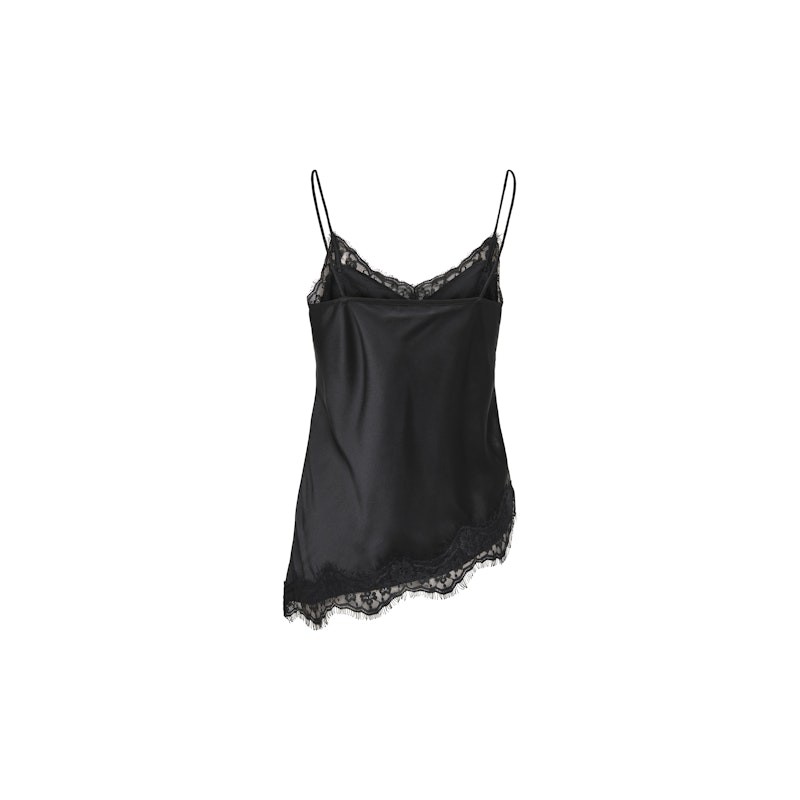 JDY Fifi Asym. Lace Top - Sort