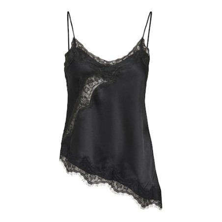 JDY Fifi Asym. Lace Top - Sort
