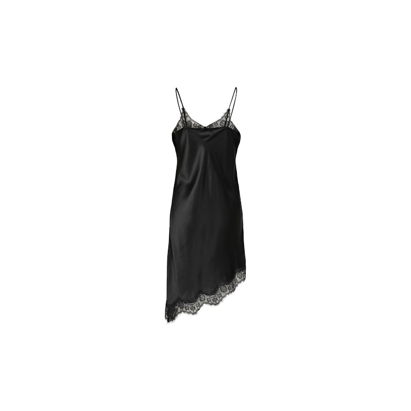 JDY Fifi Asym. Lace Kjole - Sort