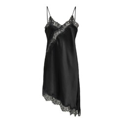 JDY Fifi Asym. Lace Kjole - Sort