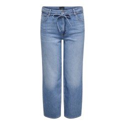 ONLY CARMAKOMA Gianna MW Straight Denim Jeans - Medium Blue Denim