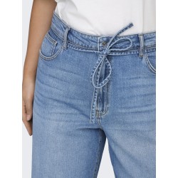 ONLY CARMAKOMA Gianna MW Straight Denim Jeans - Medium Blue Denim