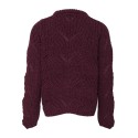 KIDS ONLY Havana L/S Strik Pullover - Tawny Port