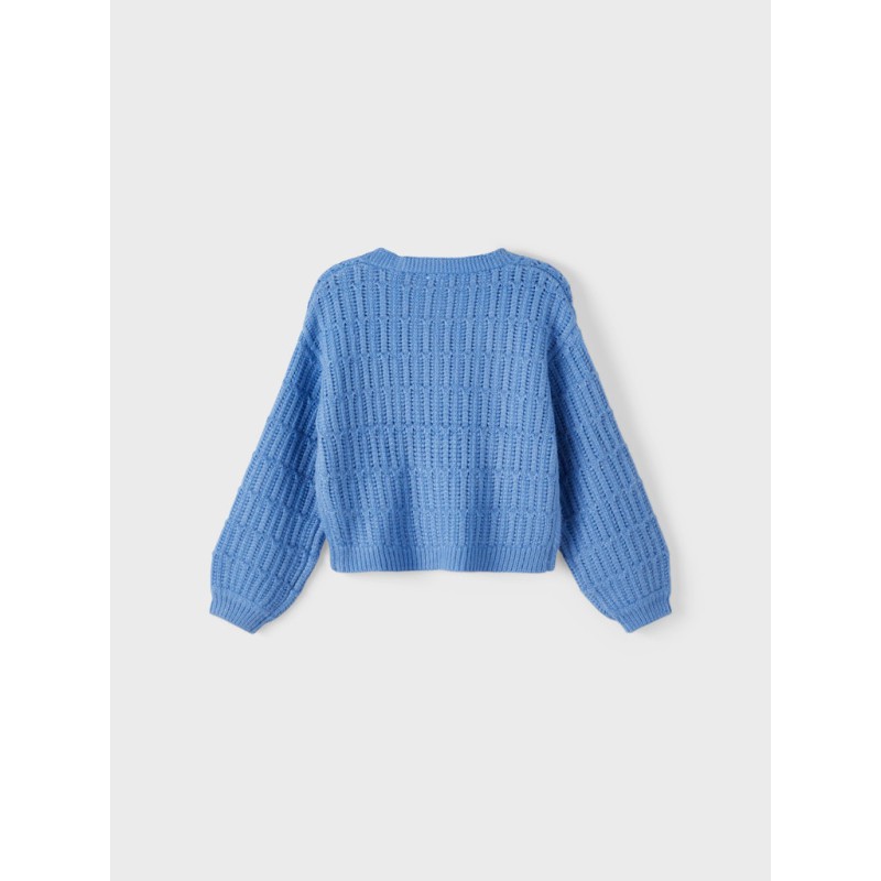 NAME IT Kids Olopa Glimmer Strik Cardigan - Ebb And Flow