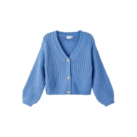 NAME IT Kids Olopa Glimmer Strik Cardigan - Ebb And Flow