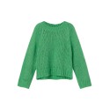 NAME IT Kids Blød Strik Pullover Med Sølv Glimmer - Irish Green